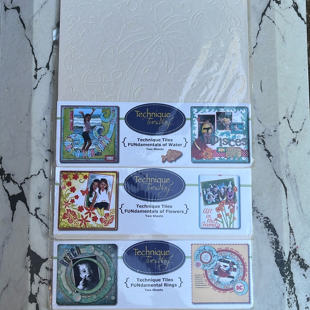 3 Technique Tuesday Technique Tiles Packs (Die Cut Pieces)